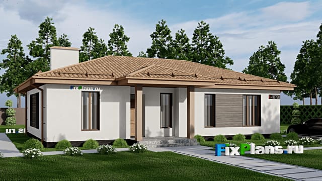 Одноэтажный дом F-10790