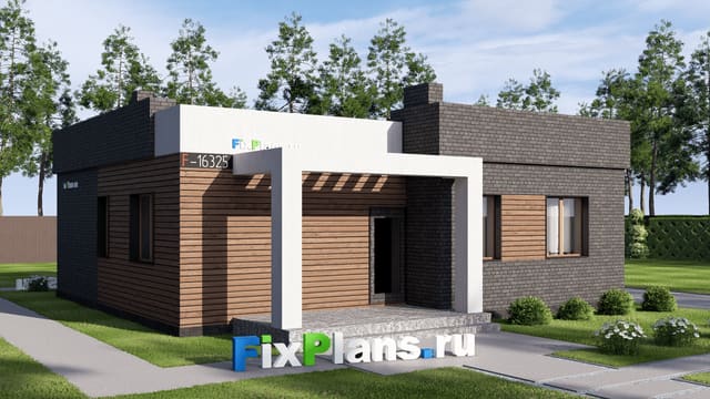 Одноэтажный дом F-16325